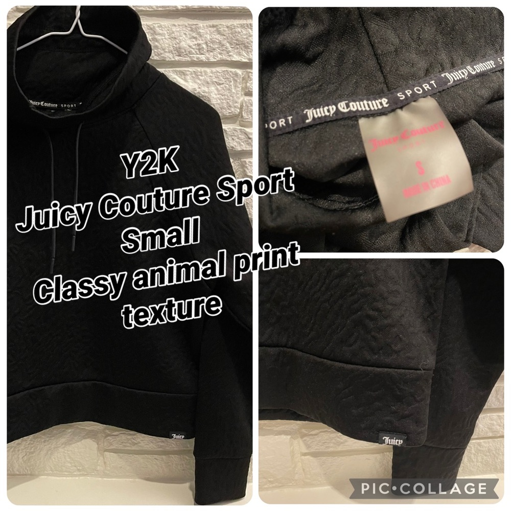 Y2K Juicy Couture Sport Black Hoodie small